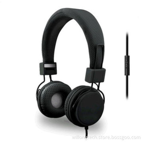 Stereo Wired Headphone for iPhone, Android, Humanized Headband Design with Adjustment Structure
